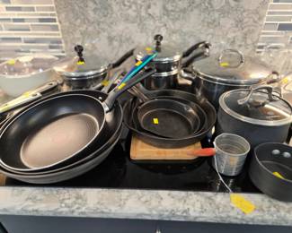 Pots, Pans, Skillets + Cast Iron Skillets