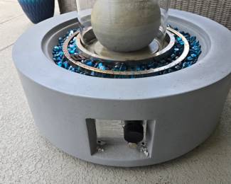 Firepit with a Fountain in the Center. Fire & Water combo