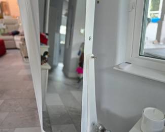Floor Mirror than opens to store jewelry