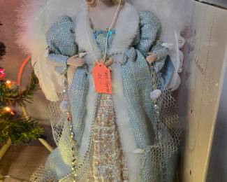 Angel with Porcelain Face & Hands, Tree Topper