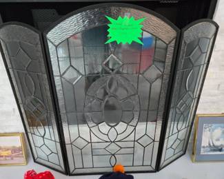 Clear Lead Glass Firescreen