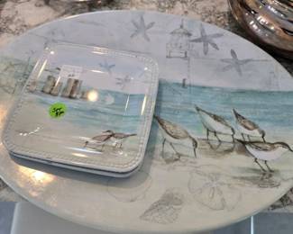 Plastic Plates & Serving Tray