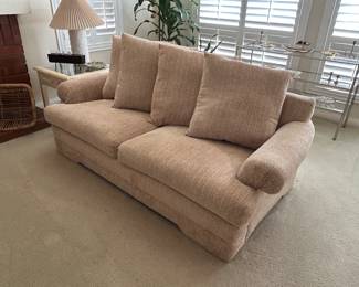 One of two ultra comfy sofas. 