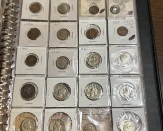Close ups of mist coins at the end!