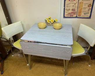 formica and chrome kitchen table