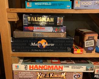 vintage and modern games and toys