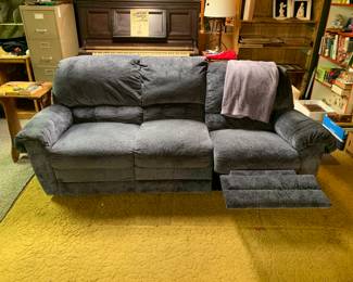 modern sofa with two recliners