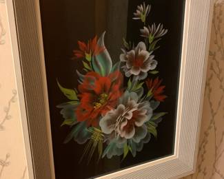 painting on black paper