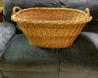 huge wicker laundry basket