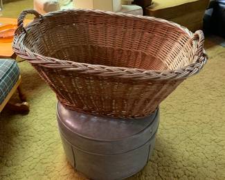Giant wicker basket