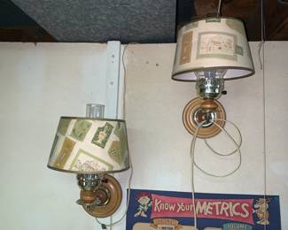 Pair of vintage wall lamps