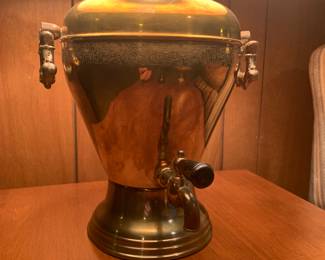 Brass samavor lamp 