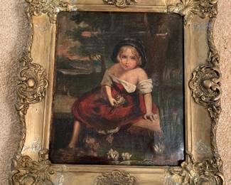 Oil on canvase dated 1866