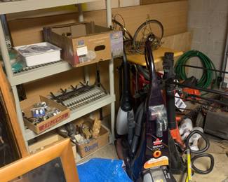 a view of the garage