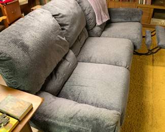 modern sofa with two recliners
