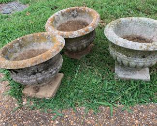 concrete pots
