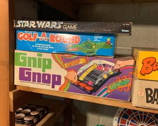 Star Wars Game, Golf-a-Round, Gnip Gnop, Red Storm Rising vintage games