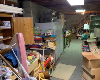 a view of the basement