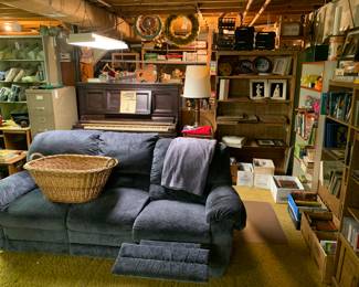 modern sofa with two recliners