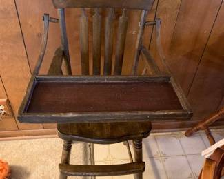 antique high chair
