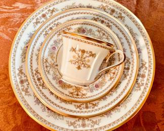 Partial service for 12, "Castle Garden" by Lenox...