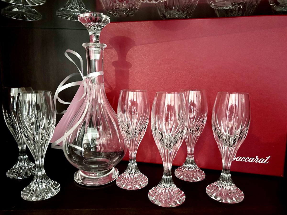 Baccarat Cordial set - discontinued glasses, very rare!