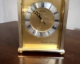 Vintage Seiko Wetminster Whittington Desk Clock.