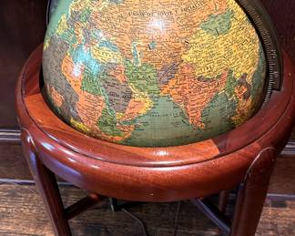 World Globe Furniture piece that lights up!