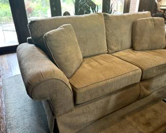 Pair of Chenille Couches by Alan White