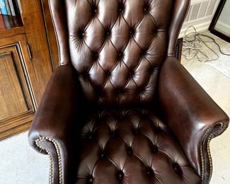 Leather desk chair