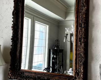 Large Beveled Mirror with ornate 48"x60" frame 