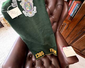 Vintage Lambda Chi Alpha Wool Blanket 