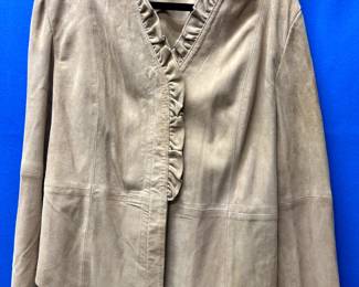 Vintage Harrods Suede Blouse