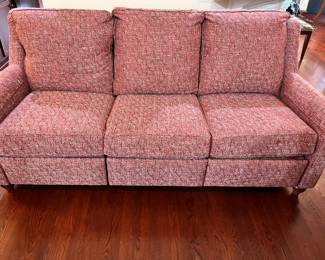 This is a Bassett power recliner 84” sofa in like new condition