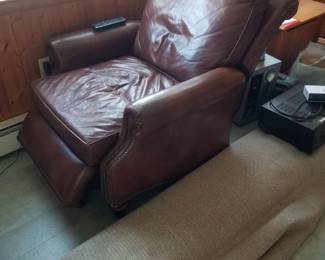 Leather recliner by Bassett Furniture