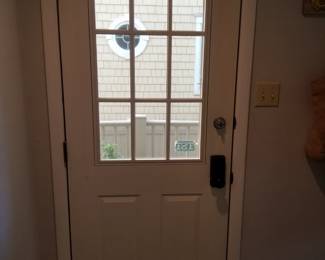 Entry door - interior view