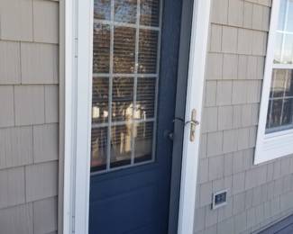 Entry door; storm door