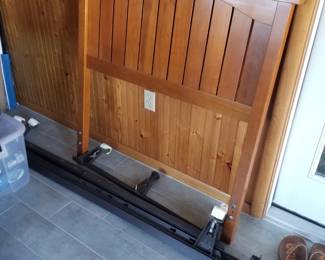 Twin bed headboard; metal twin bed frame