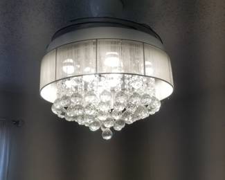 Parrot Uncle illuminated ceiling fan with retractable blades