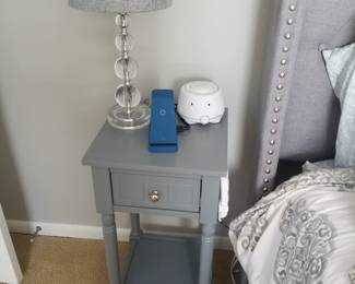 Nightstand - two available; table lamp