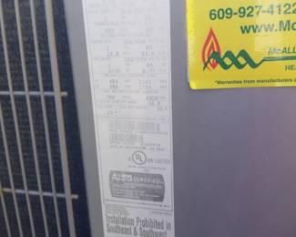 HVAC mfg. January 2016