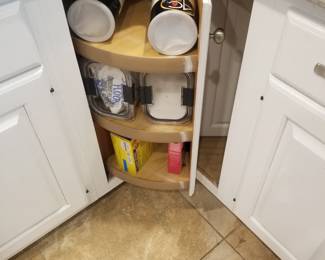 Cabinetry detail - lazy Susan