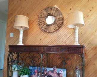Foyer table by Hekman matches accent table