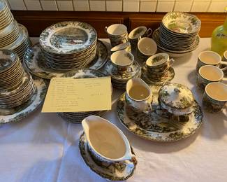 Johnson Brothers Ironstone, England pattern is Friendly Village