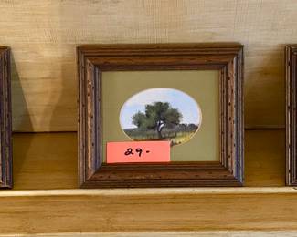 Small miniature originals by Texas artist Ronald Vaughan 