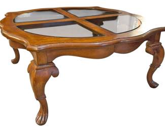 Wood Glass Coffee Table