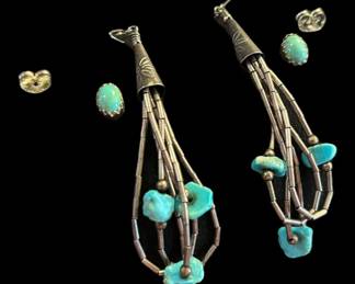 Turquoise Earring Set