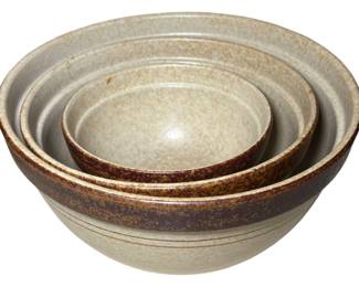 Pottery Craft Stoneware Mixing Bowls