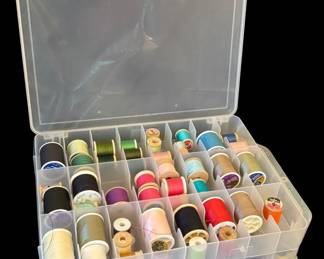 Double Sided Thread Storage Box Contents