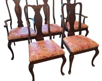 6 Piece Solid Wood Dining Chairs